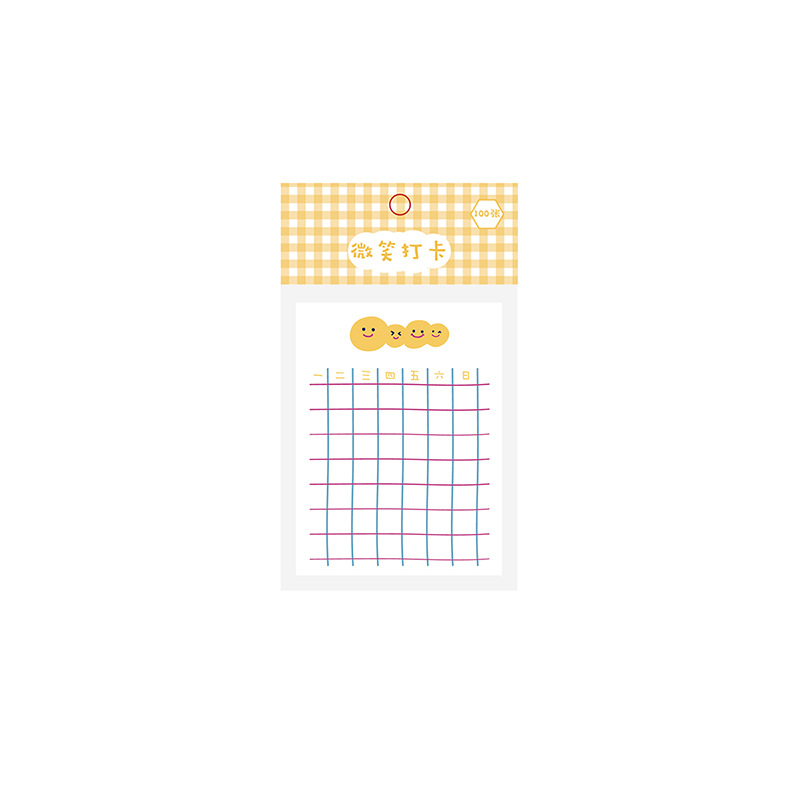 Cute Cartoon Plan Note Pad Portable And Tearable - 3