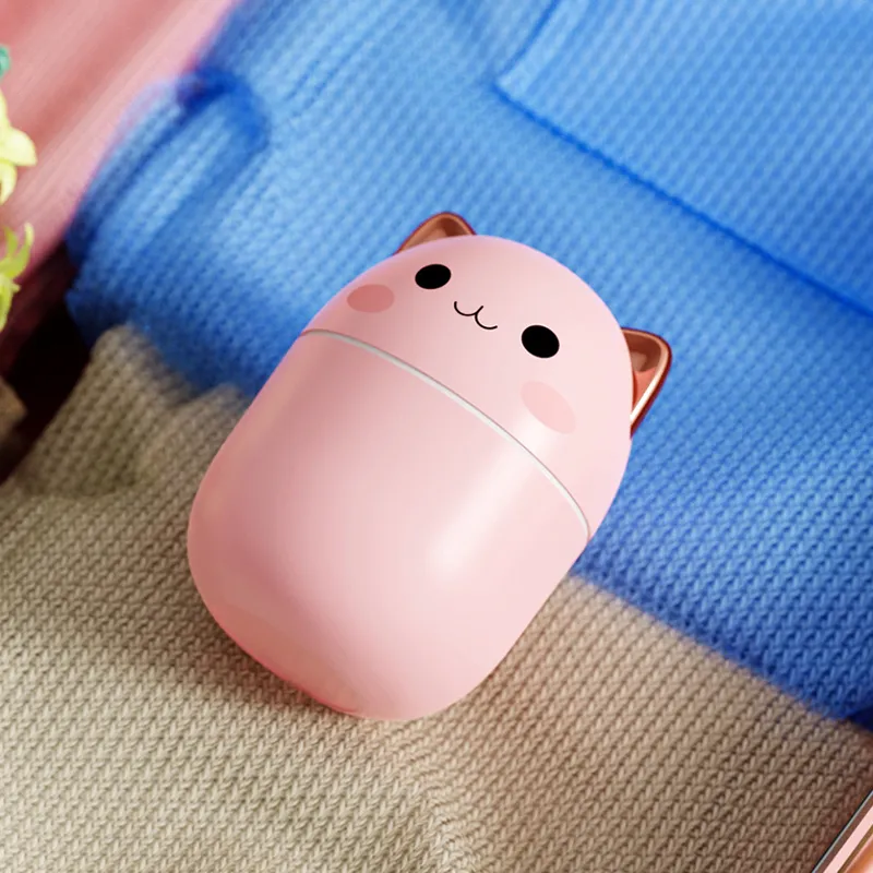 Air Humidifier Cute Cat Ultra-Silent USB Office Household Bedroom Car Aromatherapy Air Purifier With Led Cool Mist Spray – image 5