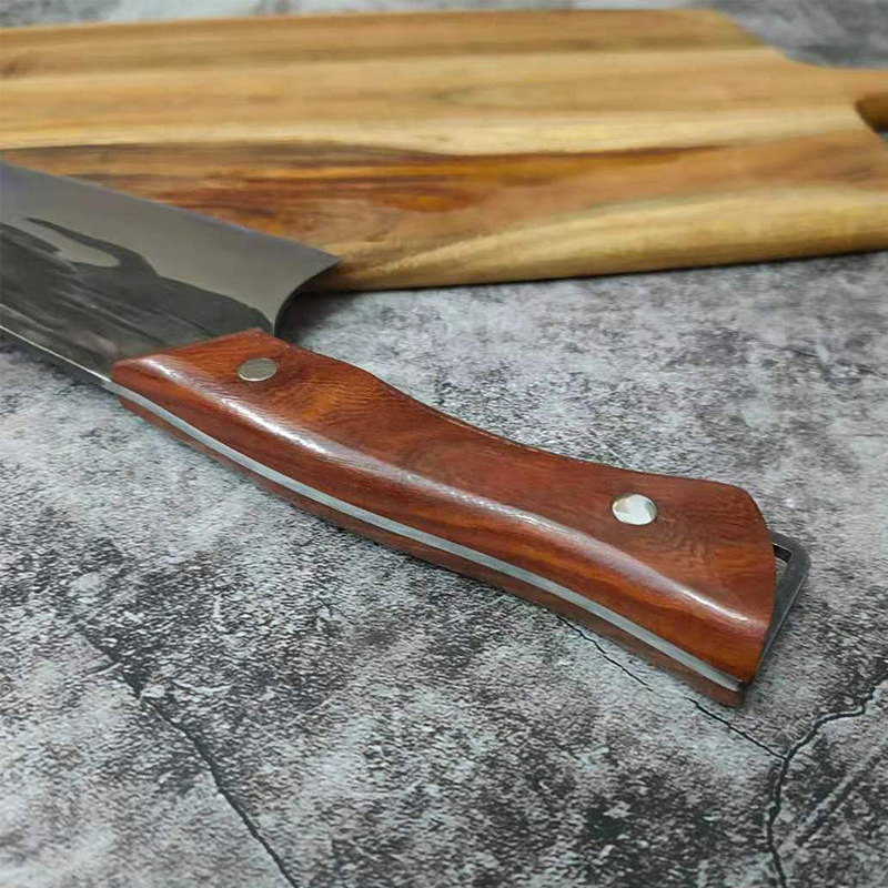 Title 2, Forged Hammered Stainless Steel Kitchen Knife