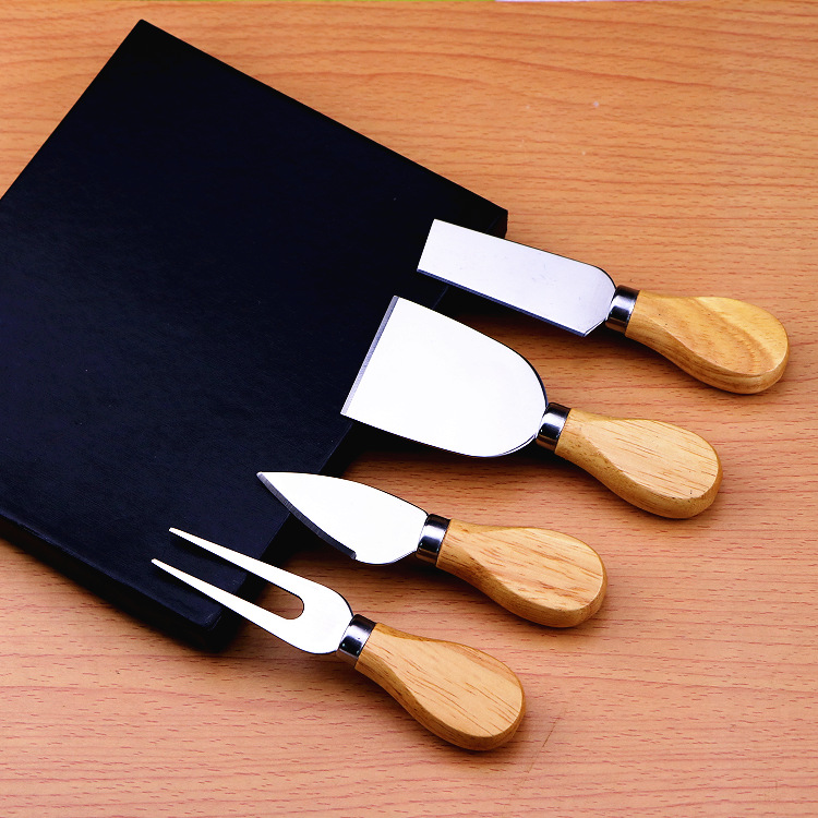 Title 3, Stainless steel cheese knife with oak handle