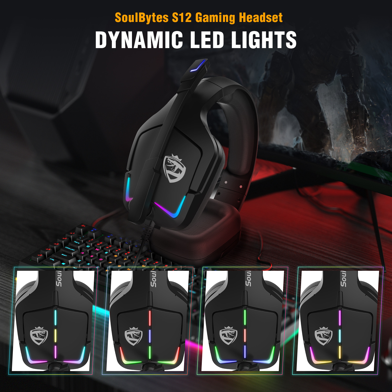 Gaming Headset RGB Wired Computer Headset PS4 Headset - Image 2