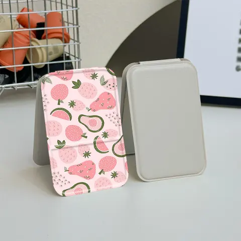 Cute Fruit Print Folding Compact Mirror