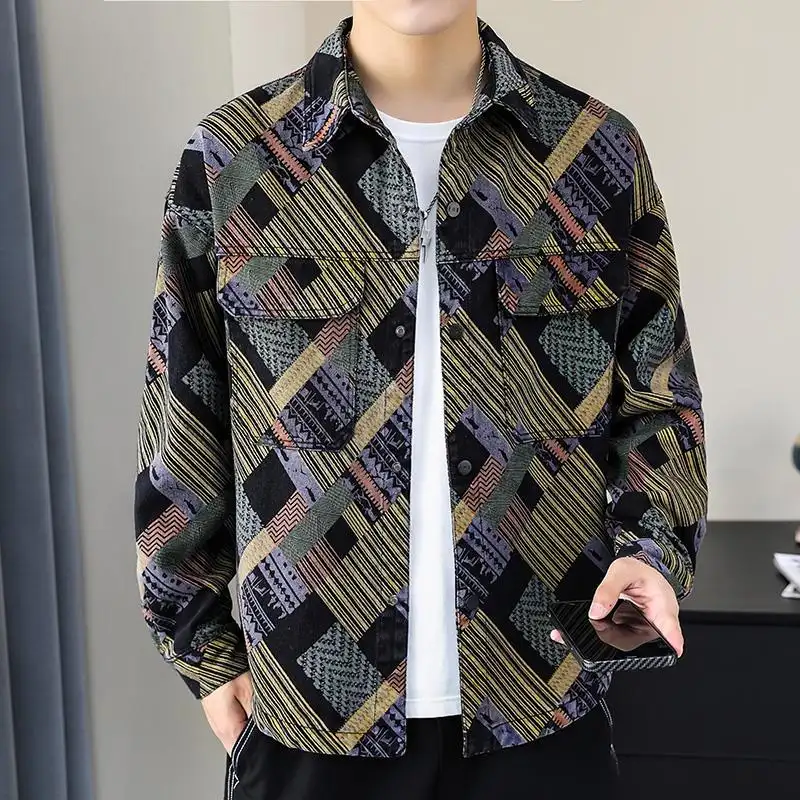 New Boys Denim Jacket Personality Trend Versatile Fashion Top