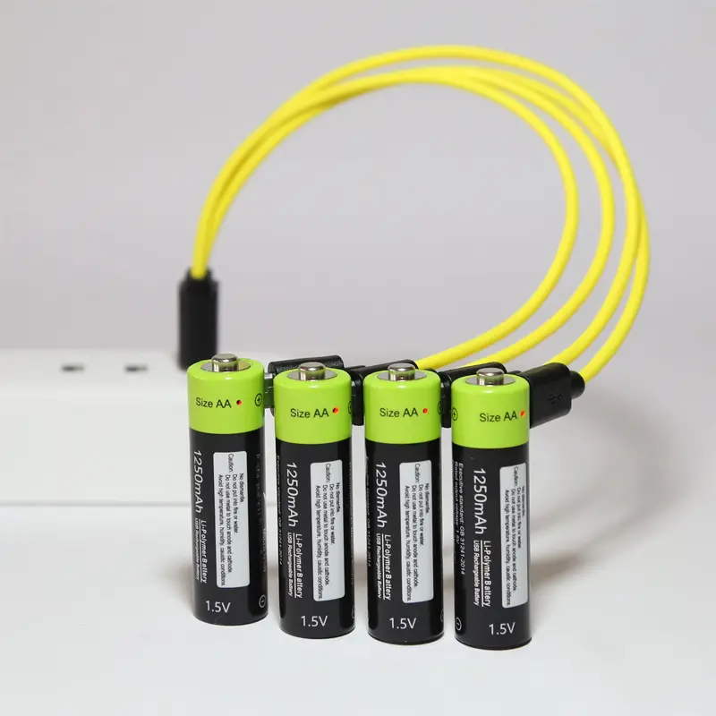 No.5 USB Rechargeable Lithium Battery 1.5V Four