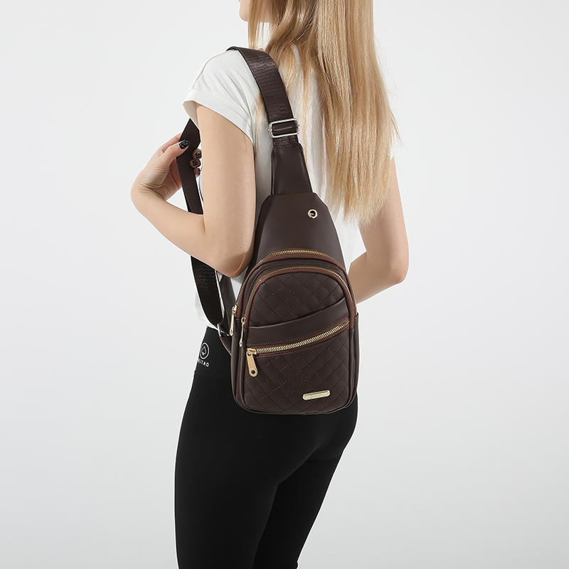 Storage Bag & Travel Bag Small Sling Bag Crossbody Chest Shoulder Water Resistant Sling Pu