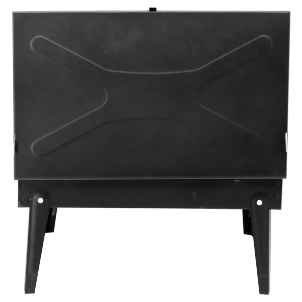 44x27x7cm Portable Square Charcoal Grill Black