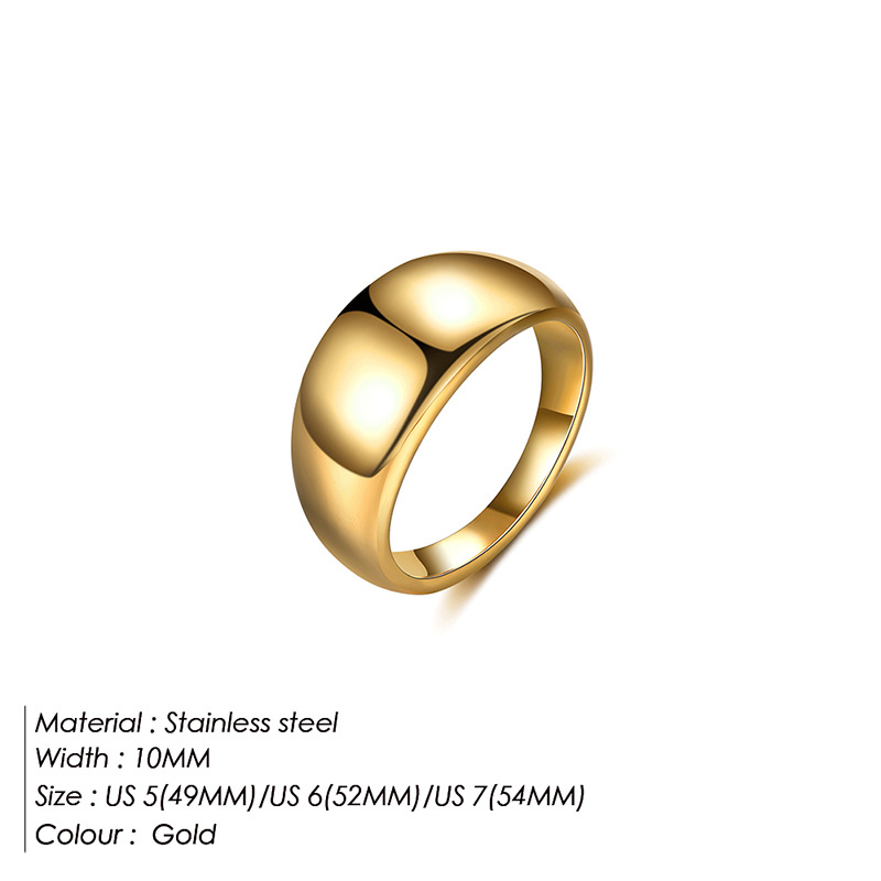 Title 3, Stilvoller, minimalistischer Lyra Gold Ring aus...