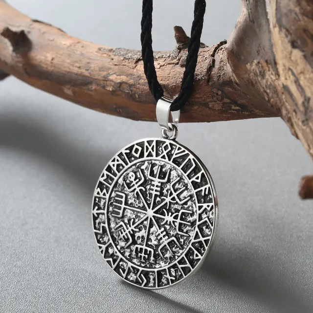 Vintage Antique Silver Rune Necklace Silver - Shop at LoveMi