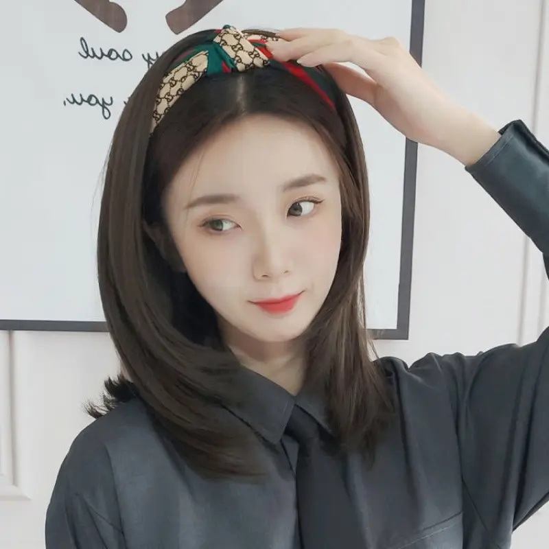 Headscarf Wig Hair Hoop One Female Long