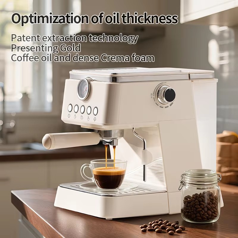 20bar Coffee Machine Electrical Maker Espresso Cappuccino Milk Frother — image 2