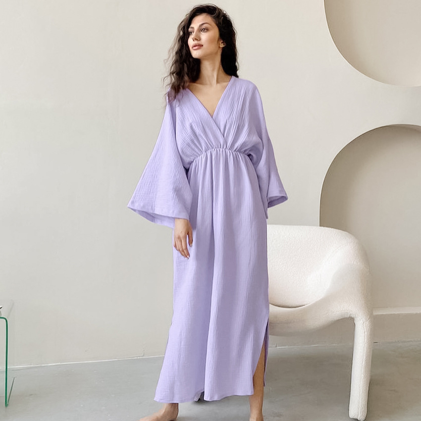 V-Neck Split Day Dress, picture 6 of 7