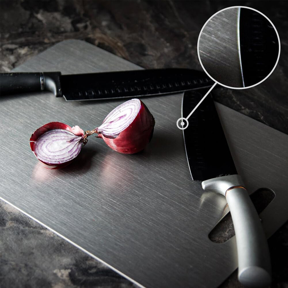 Titanium Cutting Board Double-Sided Boards For Kitchen Camping---30x46cm — image 7