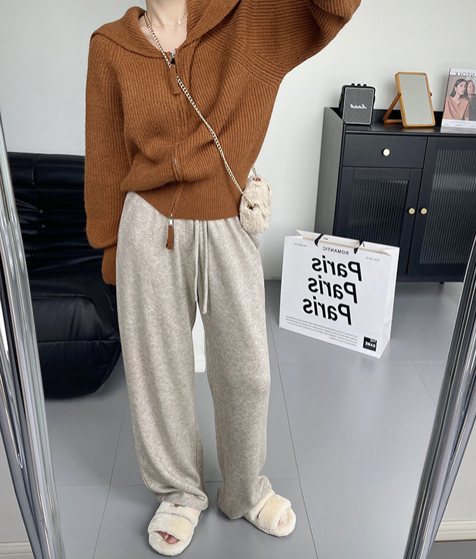 Title 5, Womens Loose Casual Solid Color Trousers Comfo...