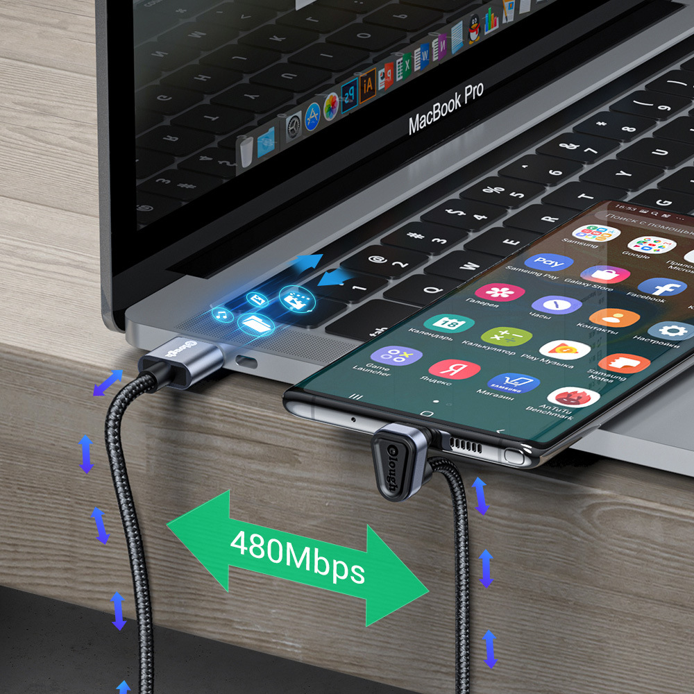 The Triangular TYPE-C Data Cable Is Never Afraid Of Being Folded. The Mobile Game USB Charging Cable Is Sold At Factory Price
