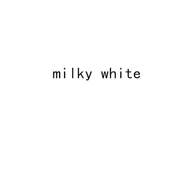 Milky white