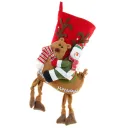 B Snowman Riding A Deer