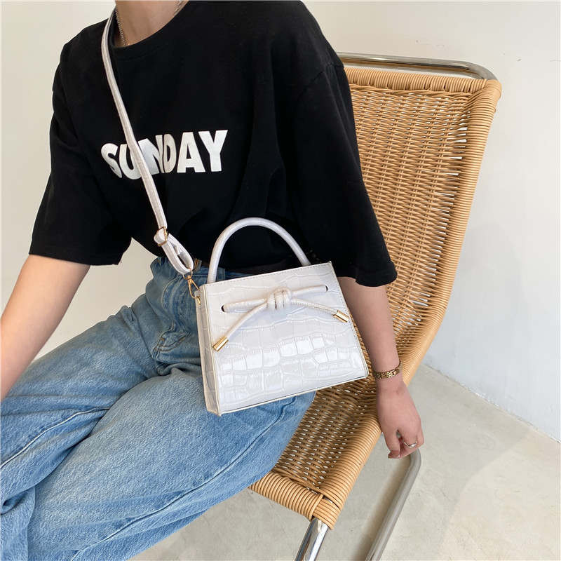 New Korean Style Single Shoulder Messenger Bag Female Mori Stone Pattern