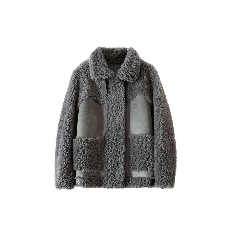 Women's Loose And Fashionable Sheep Shearling Coat