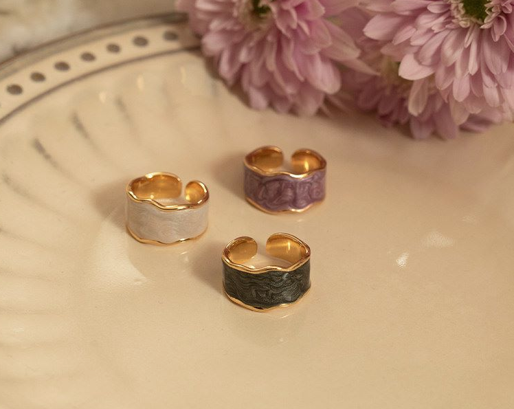 Zircon Flower Ring Women Fashion Ins Ring
