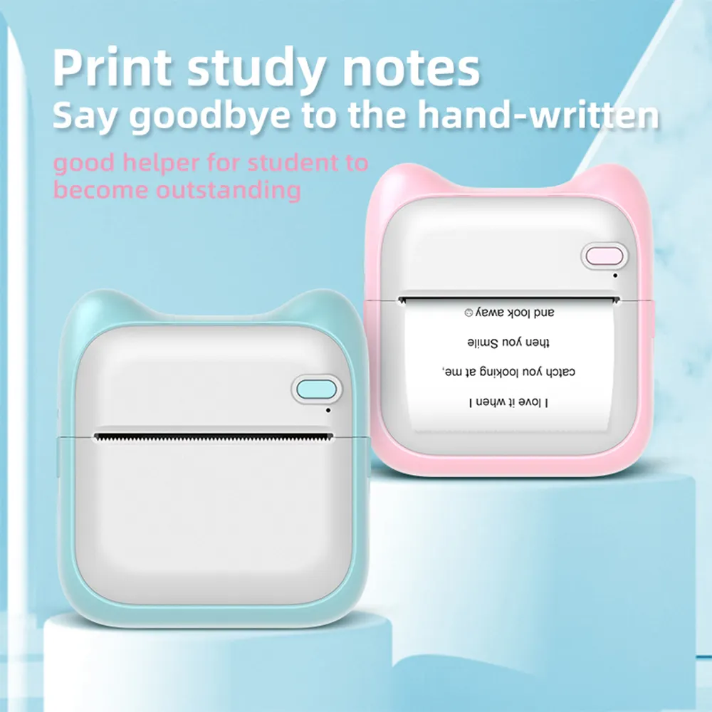 Mini Pocket Printer For Students Portable Home