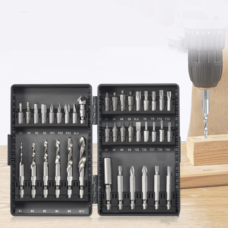 Set With Magnetic Electric Screwdriver Bits