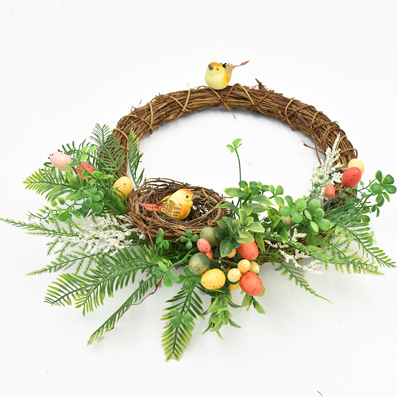 Title 2, Easter Egg Garland Western Style Little Bird Nest