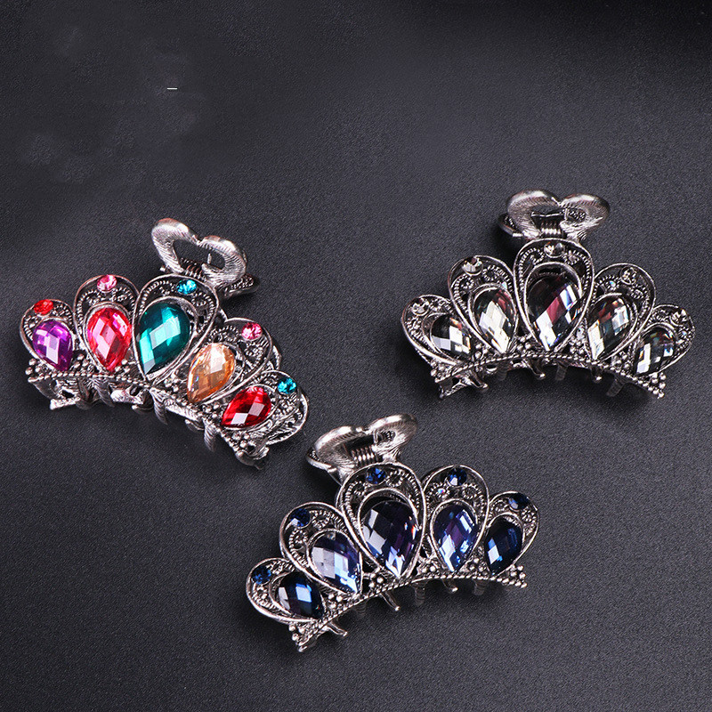 Korean Style Crystal Hair Accessories Grab Clip Explosion
