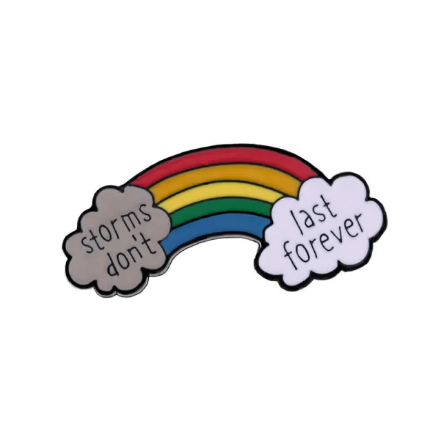 Fashion Small Rainbow Badge Zinc Alloy Cartoon Brooch Style Four - Shop at LoveMi