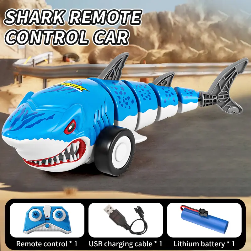 Remote Control Shark - Blue Single Battery