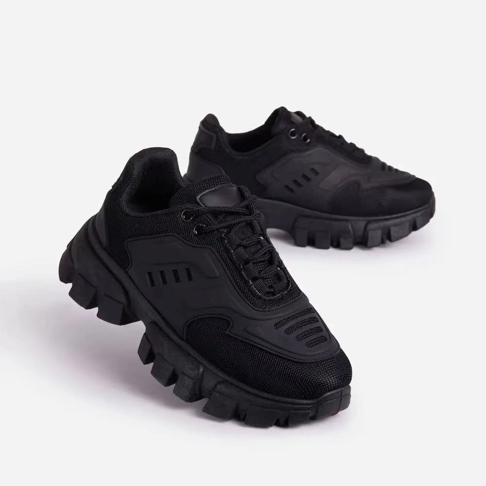 Mesh Breathable Sponge Cake Platform Daddy Shoes