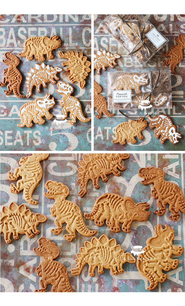 Dinosaur fondant icing biscuit cookie cutter (tyrannosaurus