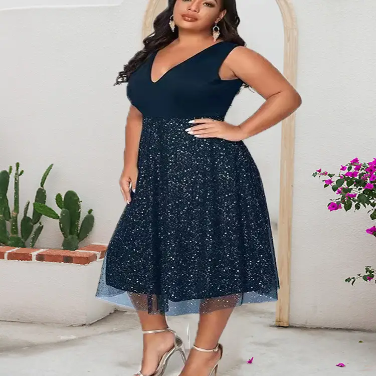 Women's Loose Panel Bronze Mesh Skirt