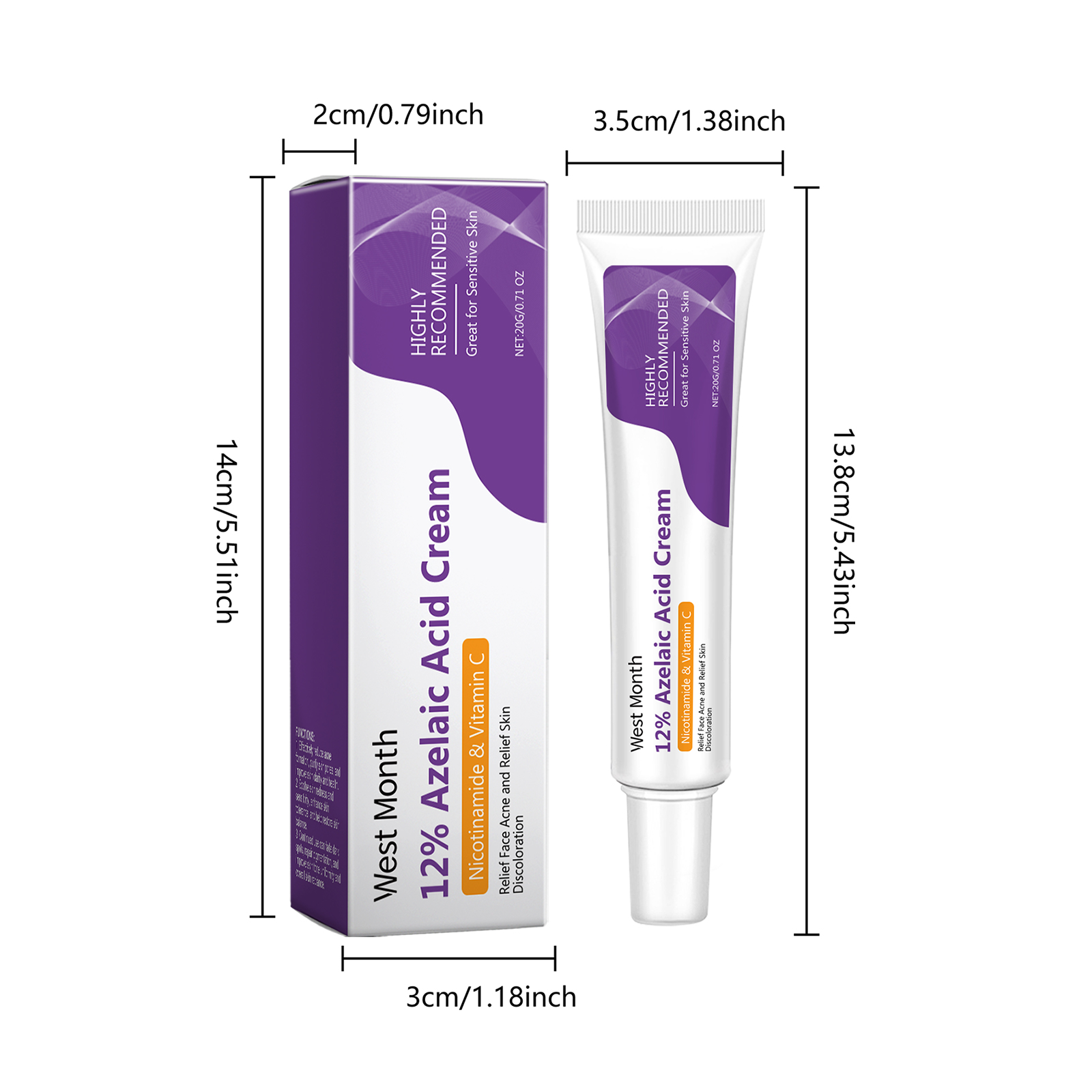 Azelaic Acid Repair Face Cream 20g 1 Box — foto 5