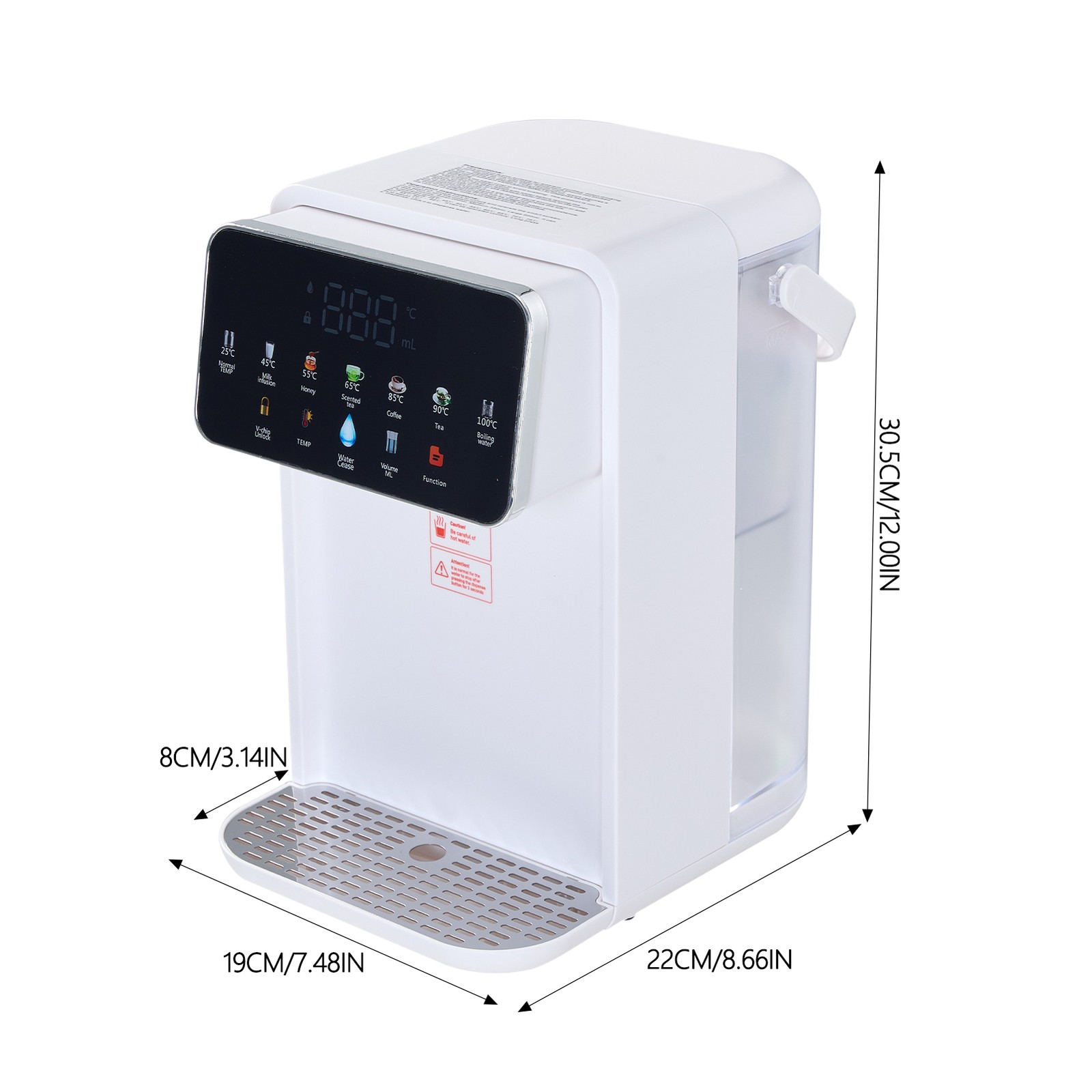 3L Instant Water Dispenser Digital Kettle Temp Control 7 Presets Filter — image 7