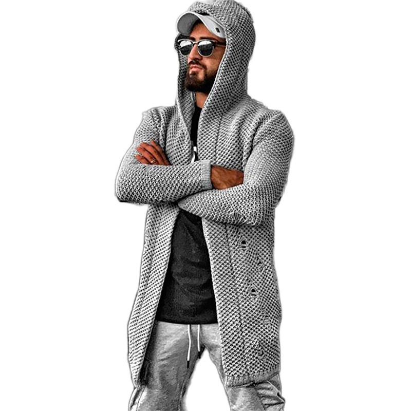 Title 2, Mens solid color hooded sweater coat cardigan,...