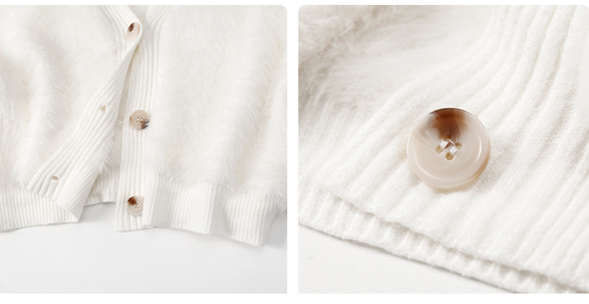 Knitted V-neck Cardigan Blouse Jacket