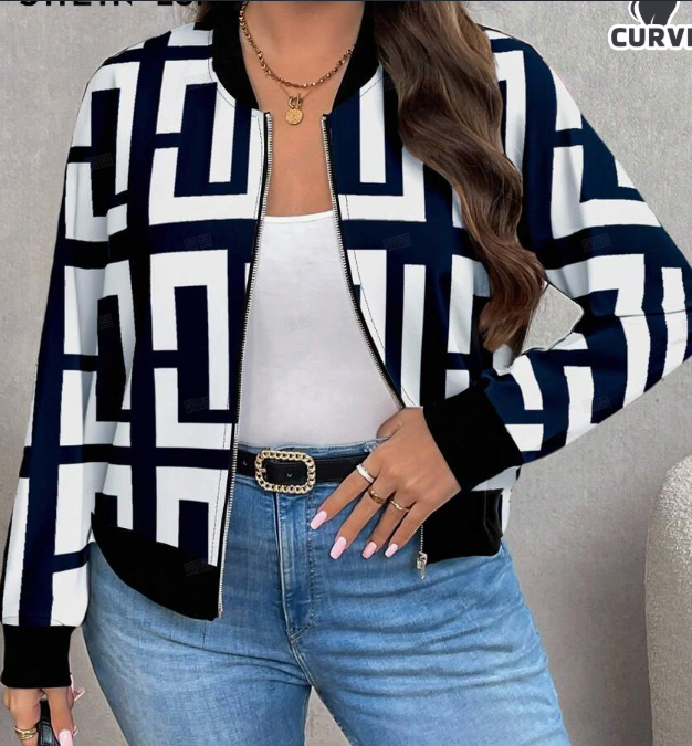 Minimally Casual Printed Women's Jacket