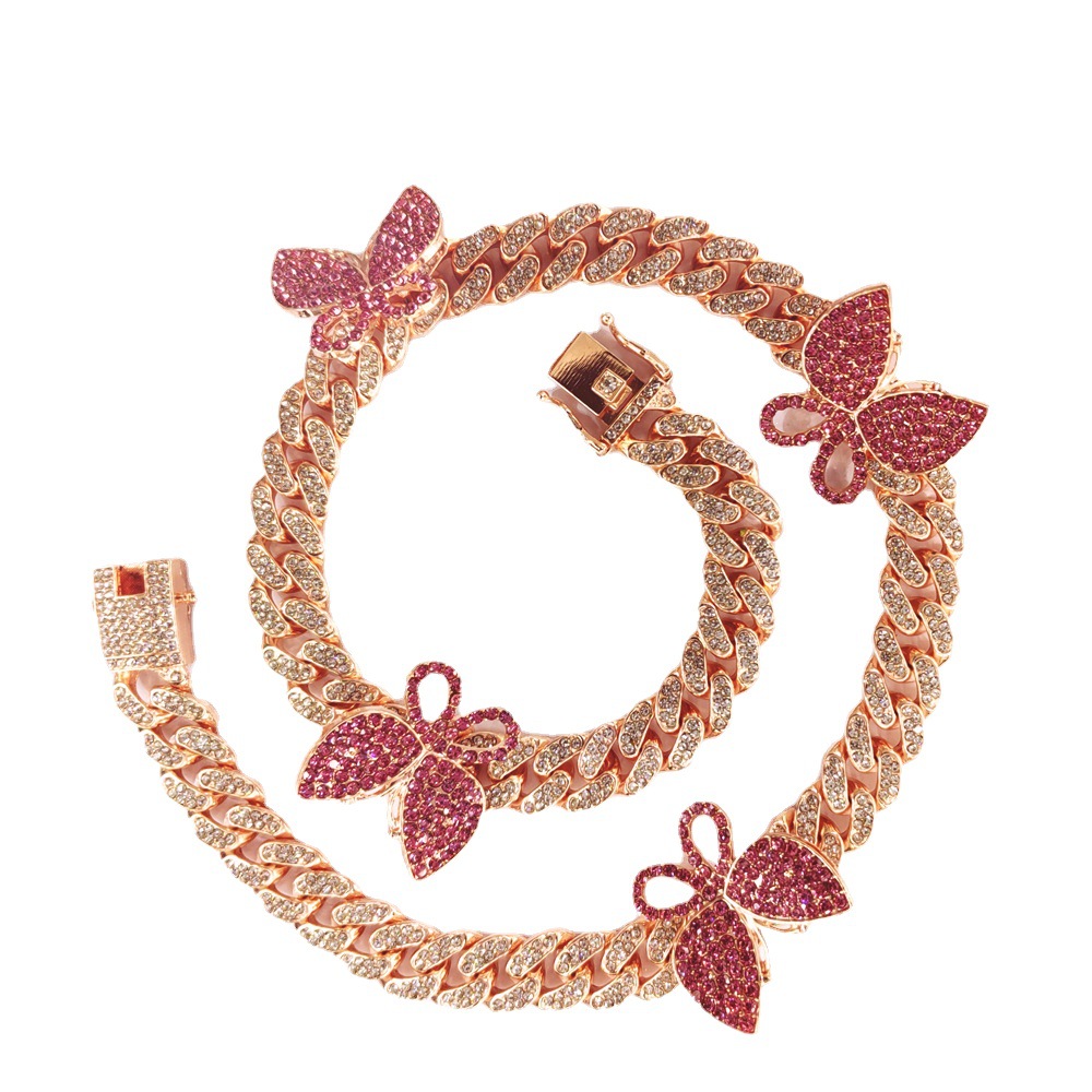 Women's Fashion Butterfly Cuban Necklace