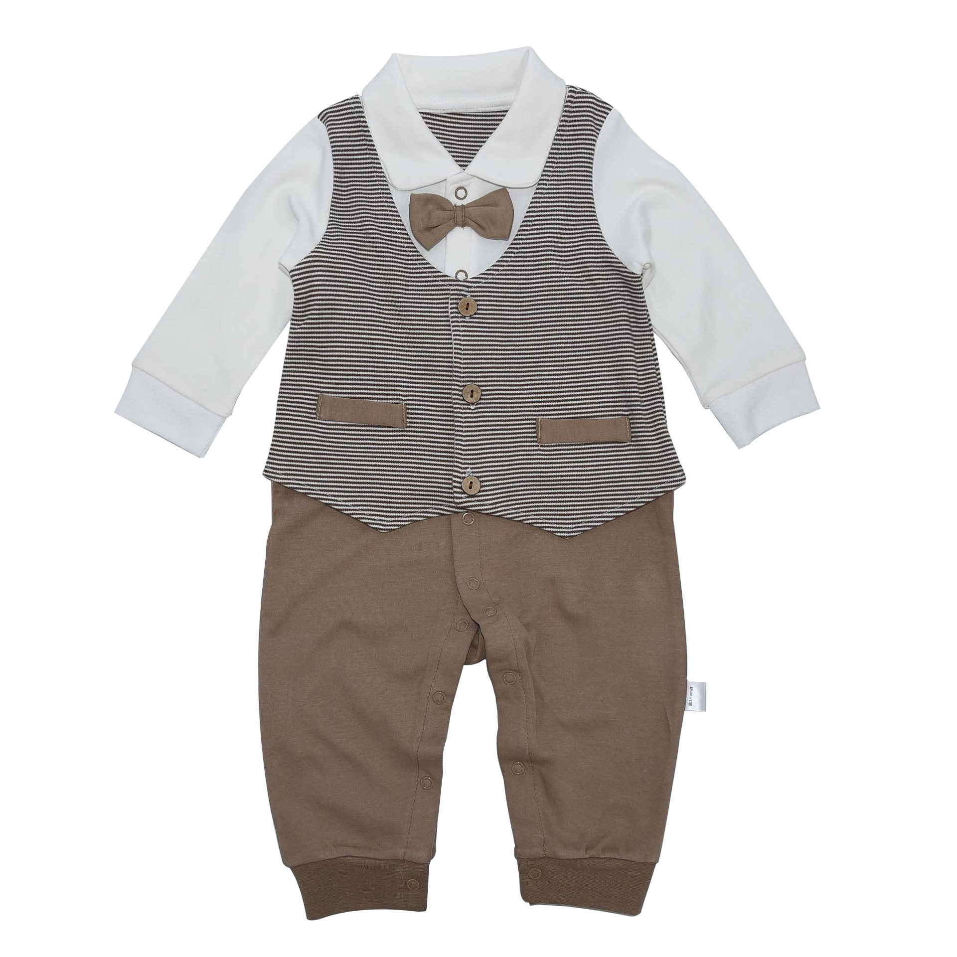 British Gentleman Boy Baby Crawling Suit Cotton Hakis - Image 5