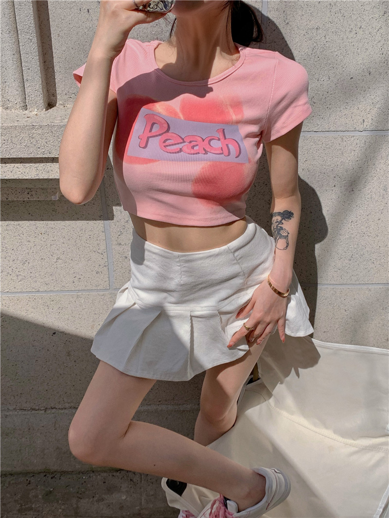 T-shirt Top Slim Print Design Sense Niche