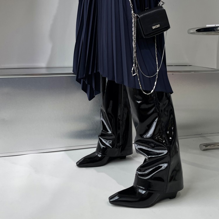 Women's Black Boots With High Heels