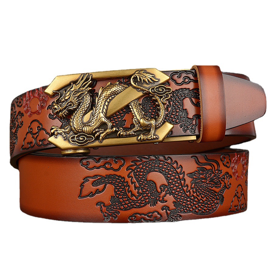 Title 6, Ceinture pour hommes Ssangyong Play Bead Carved