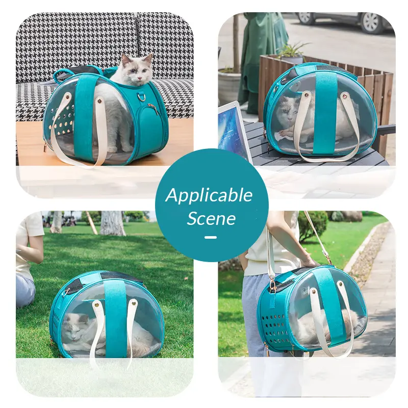 Double Fish Transparent Dog Bag Puppy Cat Cane Backpack Accessory Things Accessoires Bag Products Small Cage Pet Animal Seat Bed Double Fish Transparent Dog Bag