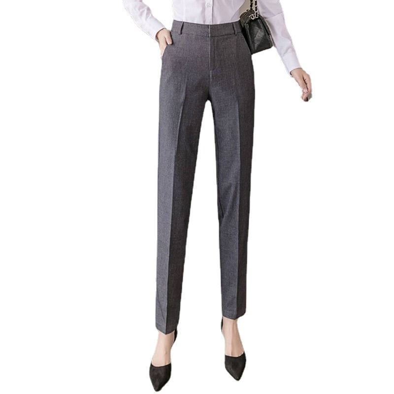 Title 8, Grijze pantalon dames Elegante broek voor vrouw...