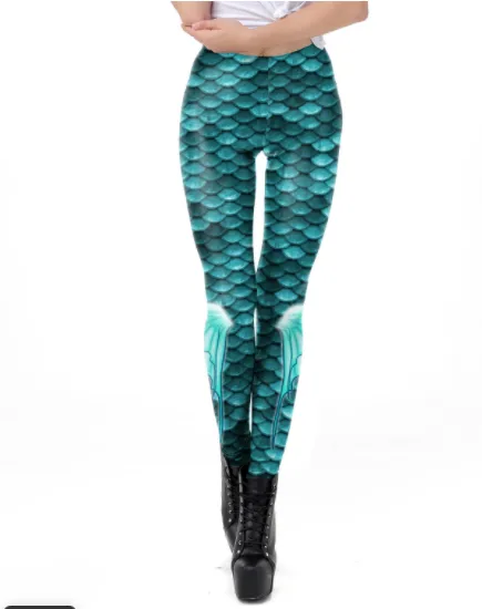 Hot selling Scale 3D Digital Printing Magic Color Slim fit Pants European And American Sports Yoga Cropped Leggings Kdk1994 - Shop at LoveMi