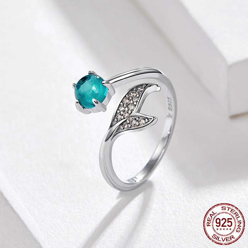 Mermaid Tears 925 Sterling Silver Ring