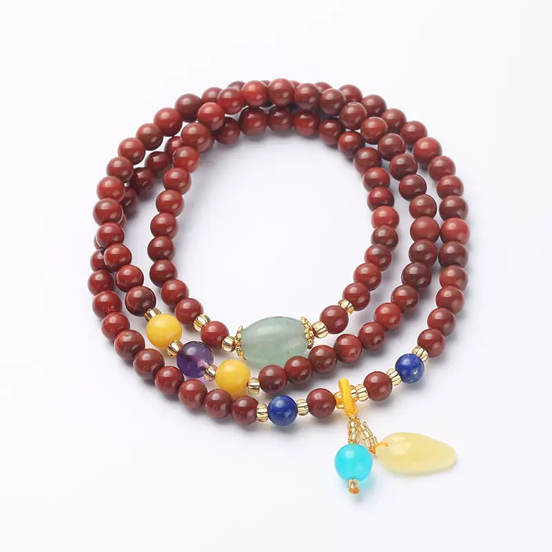 Pendant Ethnic Style Nanhong Multi-circle Men's And Women's Bracelet