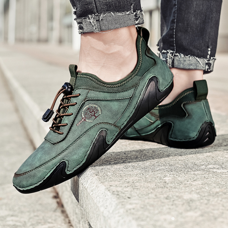 Breathable Men's Casual Leather Sports Shoes