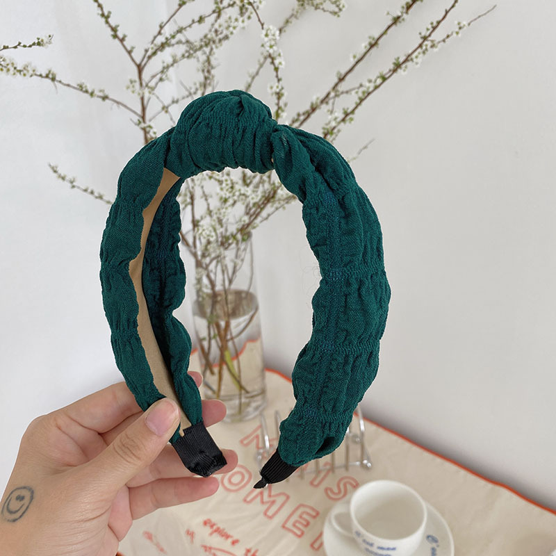 New Simple Pleated Knotted Face Wash Cute Headband