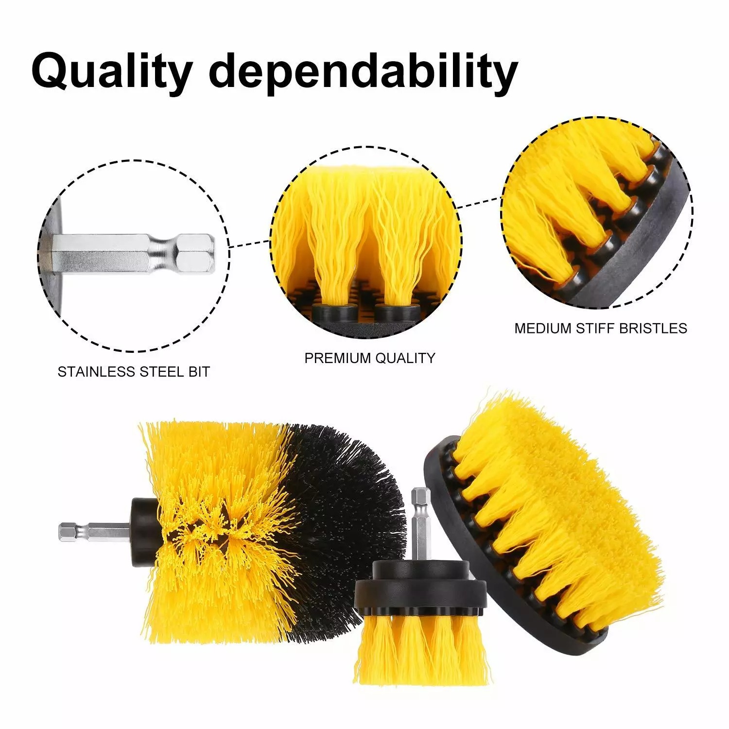 Scrubber Brushes Set Kit with Adapter. we ship only inside the US, USPS First Class Package 2 Day Handling , 2-5 Day Shipping. Scrub Brush Drill Attachment Kit - All Purpose Power Scrubber Brush Cleaner for Grout, Floor, Tub, Shower, Tile, Corners, Bathro